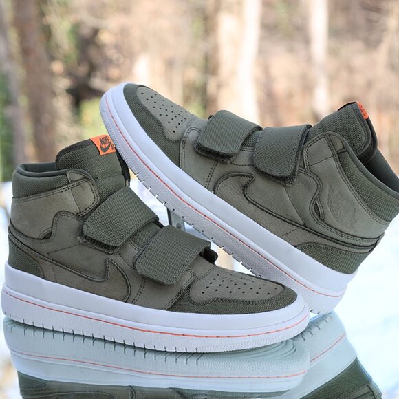 Jordan 1 Retro High Double Strap Olive Canvas - Picture 8 of 16